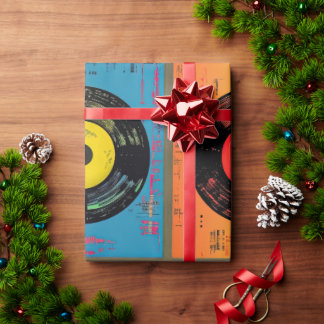 Retro Vinyl Record Album 60s 70s Presentpapper