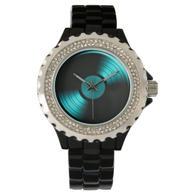 Retro Vinyl Record Album Armbandsur (Framsida)