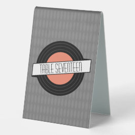 Retro Vinyl Record Bord Tält-tecken