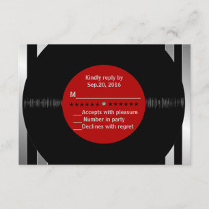 Retro Vinyl Record l Modern OSA Kort