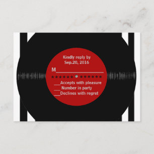 Retro Vinyl Record l Modern OSA Kort