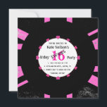 Retro Vinyl Record l Modern Sweet 16 B'day Inbjudningar<br><div class="desc">Vinyl Record-design placerad på en bit grungy UK Flagga. Ett modernt sätt att fira 16:e B-dagen,  särskilt för brittiska flickor eller så tycker du helt enkelt om designen. Alla standardtexter kan anpassas helt och hållet med dina egna skrivningar,  och du kan också ändra typsnitt,  storlek och färg på texten.</div>