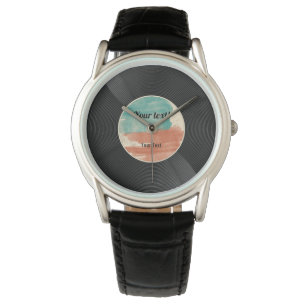 Retro Vinyl Record Music Album Armbandsur