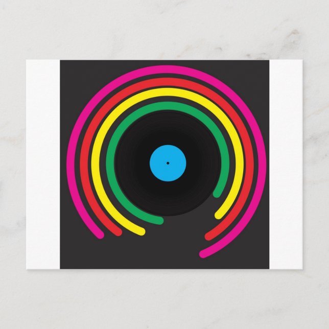 Retro Vinyl Vykort (Framsida)