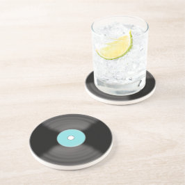 Retro vinylskiva 1950-talets dricksunderlägg prese underlägg