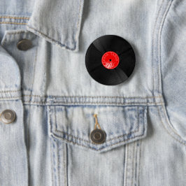 Retro Vinylskiva Knapp – Cool Realistisk Design