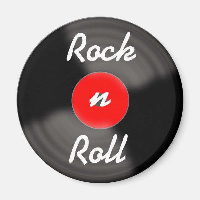 Retro vinylskiva magnet present (Framsidan)