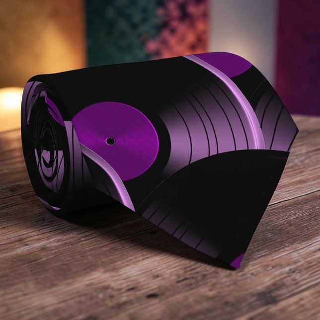 Retro vinylskiva Popkultur Slip Slip Knytning Slips (Skapare uppladdad)