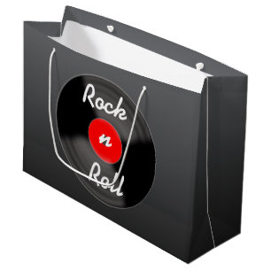 Retro vinylskiva presentpåse