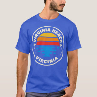Retro Virginia Beach Virginia Vintage Beach Emblem T Shirt