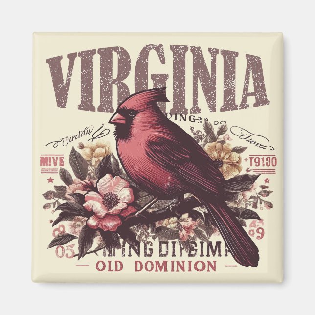 Retro Virginia Magnet (Framsidan)