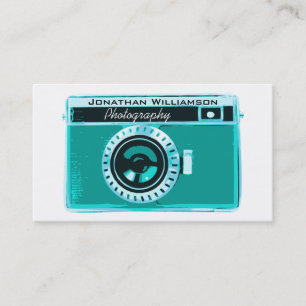Retro visitkortar för Aquakamerafotografi Visitkort
