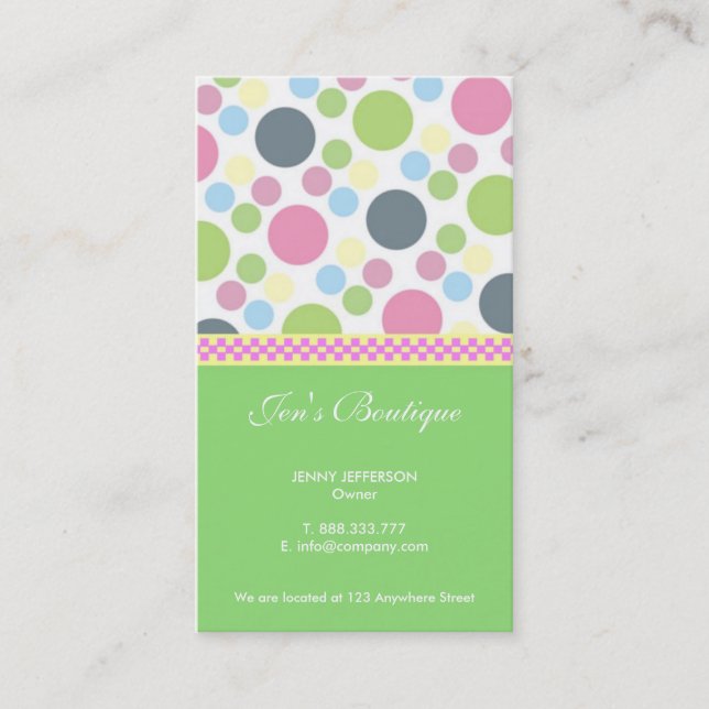 Retro visitkortar visitkort (Framsida)