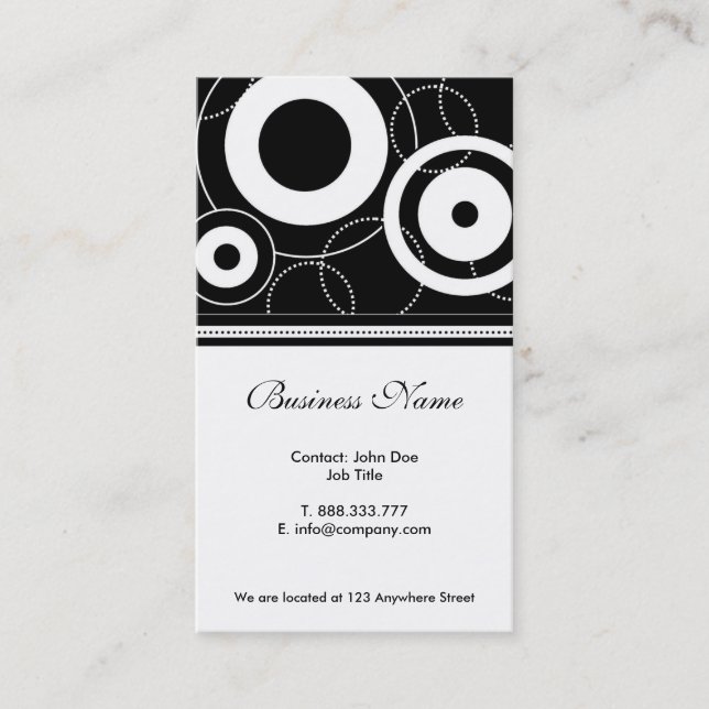 Retro visitkortar visitkort (Framsida)