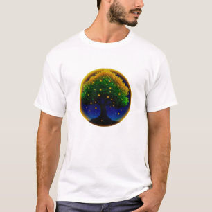 Retro viskning solros – Handstrukturerad botanisk  T Shirt