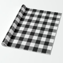 Retro Vit Svart Jul Nyår Tartan Plaid