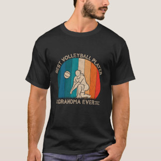 Retro Volleyball Player-design för Grandma Coola M T Shirt