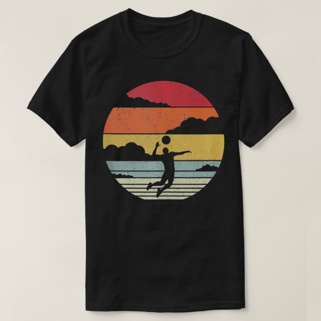 Retro Volleyball T Shirt (Design framsida)