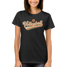 Retro Volleyball Typography Vintage Sports Design