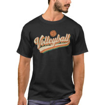 Retro Volleyball Typography Vintage Sports Design