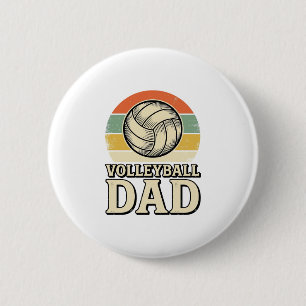 Retro Volleyboll Pappa Retro T-Shirt Design_1 Knapp