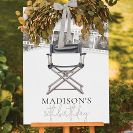 Retro Vuxen Birthday Sign Personlig Film Strip () Poster