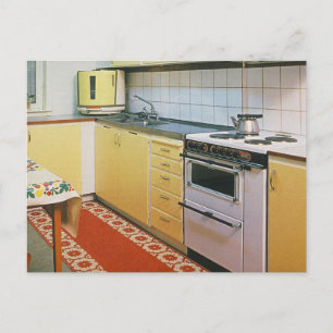 Retro vykort för plats för vintage50-talkök