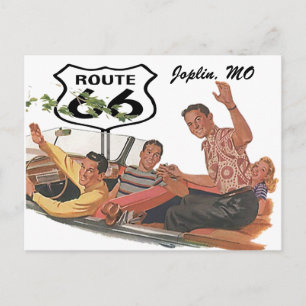 Retro-vykortsväg 66 Stopover Promo Road Resa Vykort