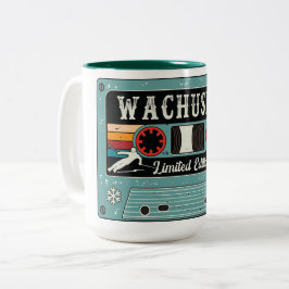 Retro Wachusett Mountain Ski Två-Tonad Mugg