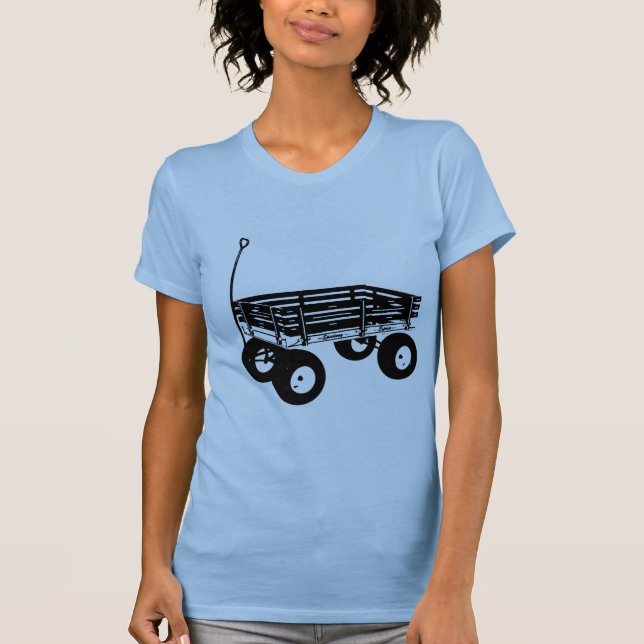 Retro Wagon T Shirt (Framsida)