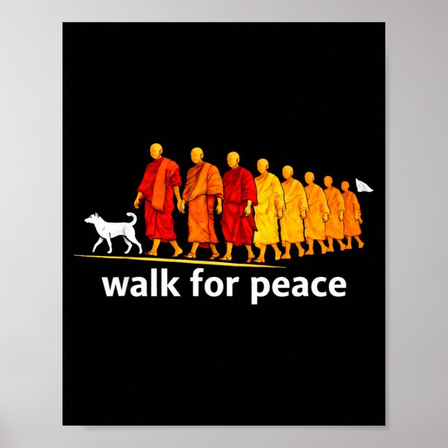Retro walk for peace  poster (Framsidan)