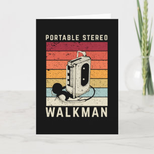 Retro Walkman Music Kort