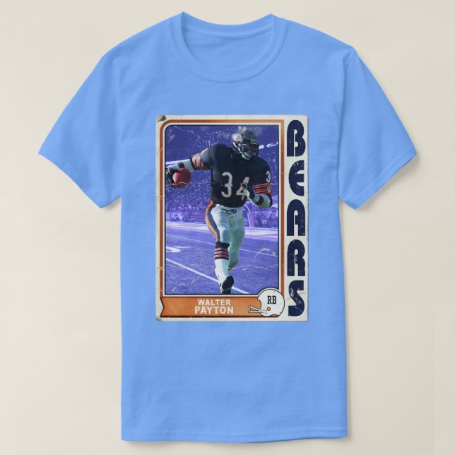 Retro Walter Payton Trading d T Shirt (Design framsida)