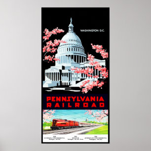Retro Washington DC reser affischen Poster