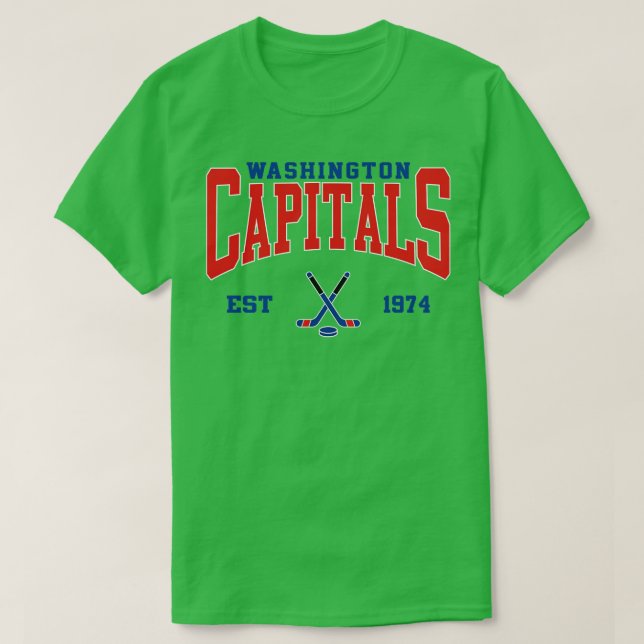 Retro Washington Hockey T Shirt (Design framsida)