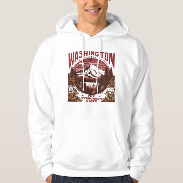 Retro Washington Hoodie (Framsida)