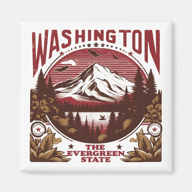 Retro Washington Magnet (Framsidan)