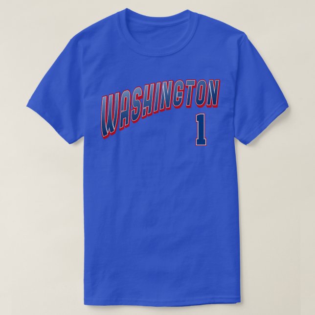 Retro Washington nummer 1 1 T Shirt (Design framsida)