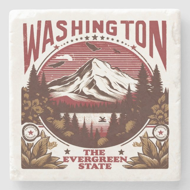 Retro Washington Stenunderlägg (Framsidan)