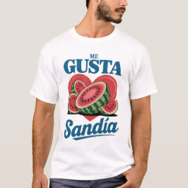 Retro Watermelon "Me Gusta Sandía" Summer Tee