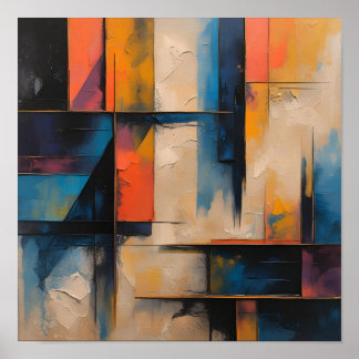 Retro Wave Design 01 Poster Papper projektionsyta