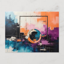 Retro Wave Design 04 - vykort