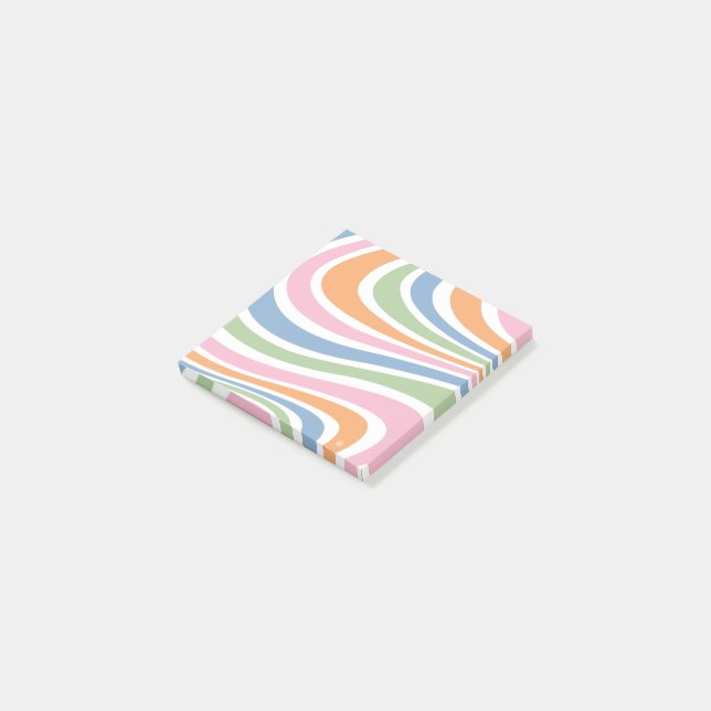 Retro Wave-design Post-it Block (Vinklad)