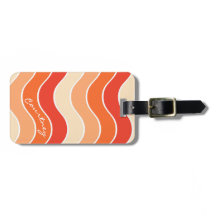Retro Wave Groovy Rost Orange Crème Personlig