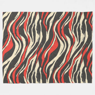 Retro Wave Stripes Wrapping Paper Fleecefilt
