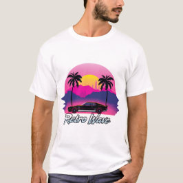 “Retro Wave” Sunset Graphic T Shirt