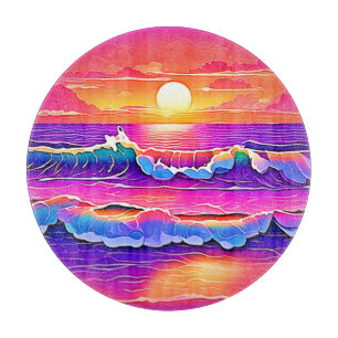 Retro Wave Sunset Serenity