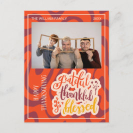 Retro Wave Tacksam Tacksam Salig Foto  Vykort