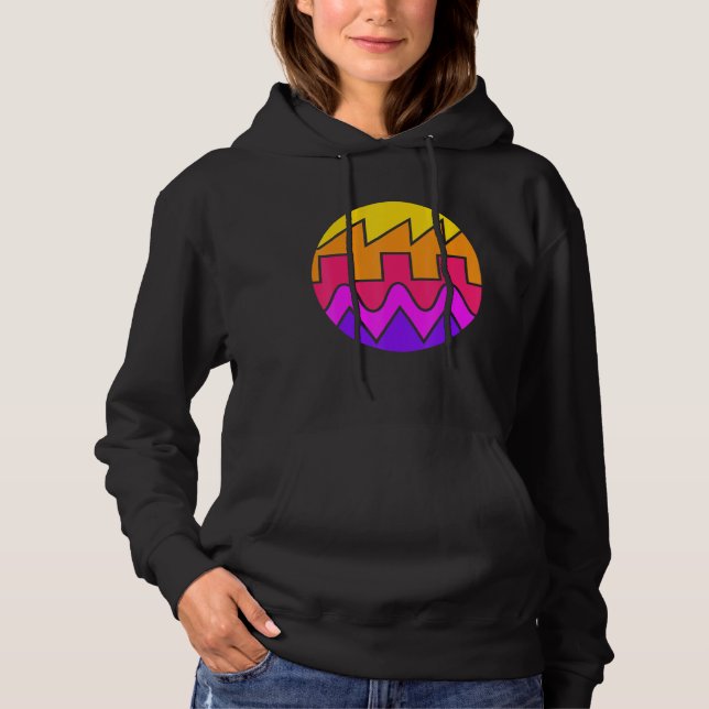 Retro Waveform Synthesizer Ljud Wave Electronic M T Shirt (Framsida)
