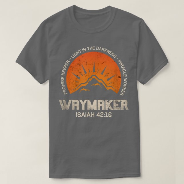 Retro Waymaker Lomise Keeper Miracle Worker Chris T Shirt (Design framsida)